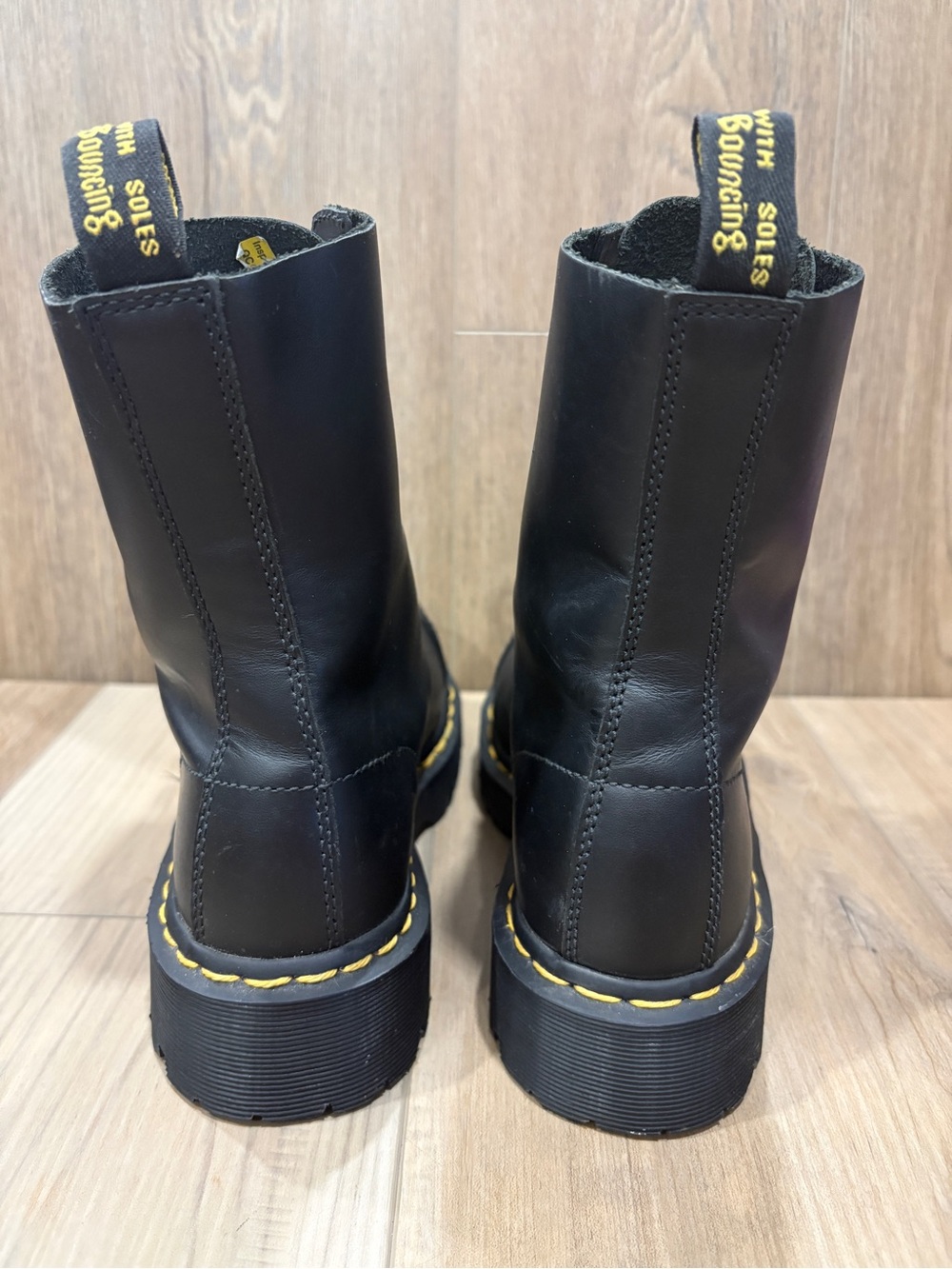 Dr. Martens 10966 Unisex 8761 BXB Black Steel Toe Cap Lace-Up M5 W6 Punk Grunge - Picture 5 of 9